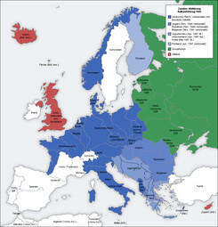 Image with GNU license: „Zweiter Weltkrieg Europa 1941, Karte de“