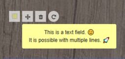Vorschaubild Text fields on Edumaps