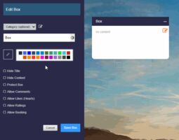 Vorschaubild Setting semi-transparent box color<br>and fill box with color